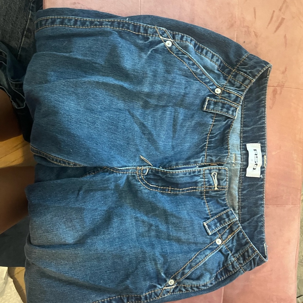 RSQ Blue Straight Leg Jeans Classic Denim